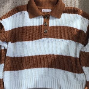 SO Horizontal Striped Sweater- Size S